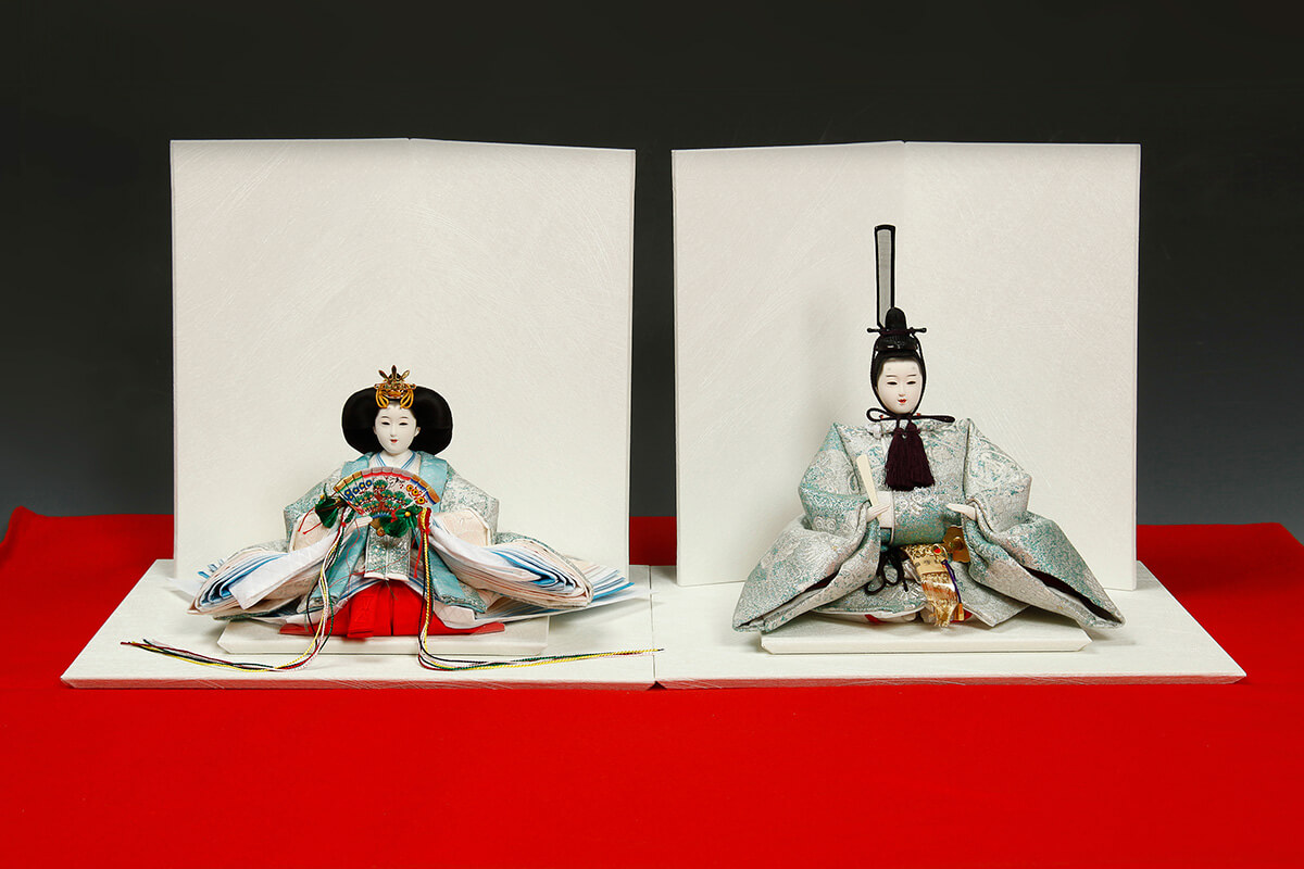 京十番親王「煌めき」白い飾りセット 沙雅の人形